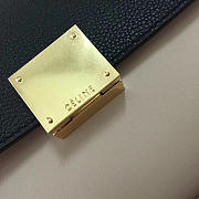 Celine Trapeze small Lambskin Leather Bag Black Light Pink - 2