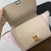 Celine Trapeze small Lambskin Leather Bag Black Light Pink - 3