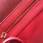 Celine Original Lambskin Leather Bucket Bag Dull red black - 4