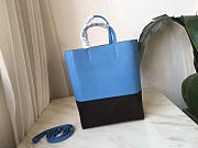Celine Original Lambskin Leather Bucket Bag blue black - 6