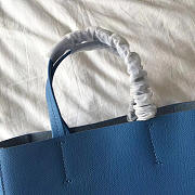 Celine Original Lambskin Leather Bucket Bag blue black - 2