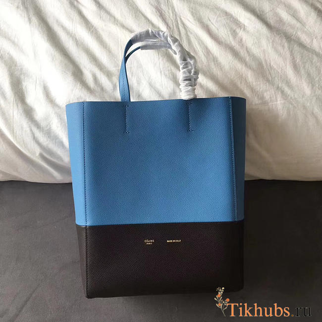 Celine Original Lambskin Leather Bucket Bag blue black - 1