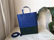 Celine Original Lambskin Leather Bucket Bag blue green - 2