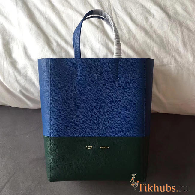 Celine Original Lambskin Leather Bucket Bag blue green - 1