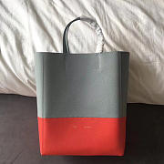 Celine Original Lambskin Leather Bucket Bag light blue Watermelon Red - 2