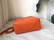 Celine Original Lambskin Leather Bucket Bag Orange - 3