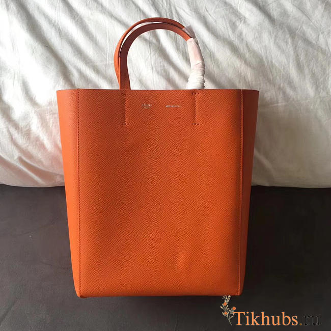 Celine Original Lambskin Leather Bucket Bag Orange - 1