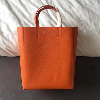Celine Original Lambskin Leather Bucket Bag Orange