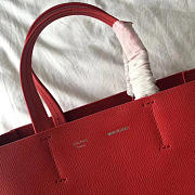 Celine Original Lambskin Leather Bucket Bag red - 6