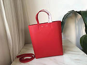 Celine Original Lambskin Leather Bucket Bag red - 2