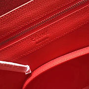 Celine Original Lambskin Leather Bucket Bag red - 3