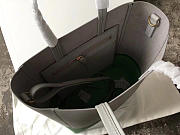 Celine Original Lambskin Leather Bucket Bag Gray and green - 6