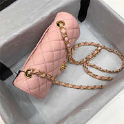 Chanel Flap Bag Caviar in Pink 20cm with Gold Hardware - 6