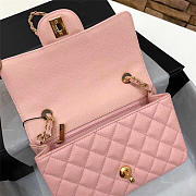 Chanel Flap Bag Caviar in Pink 20cm with Gold Hardware - 3