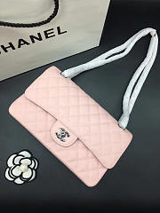 Chanel Flap Bag Caviar in Pink 25cm with Silver Hardware - 4