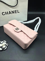 Chanel Flap Bag Caviar in Pink 25cm with Silver Hardware - 5