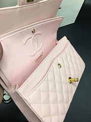 Chanel Flap Bag Caviar in Pink 25cm with Gold Hardware - 5