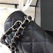 Chanel Flap Bag Caviar in Black 25cm with Sliver Hardware - 3