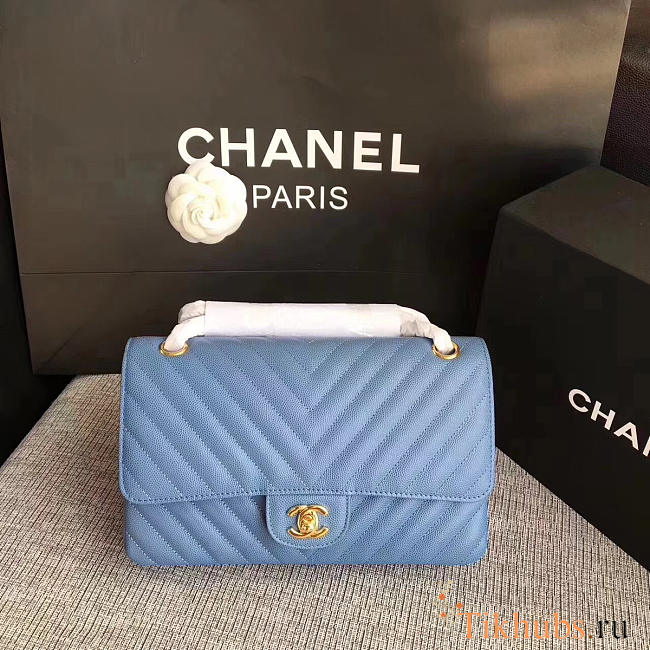 Chanel Flap bag 1112 Light Blue - 1