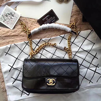 Chanel Oil wax Flap bag Black