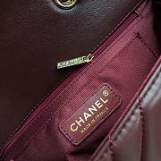 Chanel Lambskin bag Wine Red Size 24 cm - 6