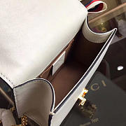 Gucci Sylvie leather mini chain bag in White 431666 - 3
