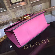 Gucci Sylvie leather mini chain bag in Pink 431666 - 6