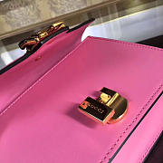 Gucci Sylvie leather mini chain bag in Pink 431666 - 3