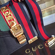 Gucci Sylvie leather mini chain bag in Black 431666 - 2