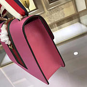 Gucci Sylvie shoulder bag in Pink leather 421882 - 5