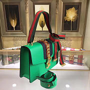 Gucci Sylvie shoulder bag in Green leather 421882 - 3