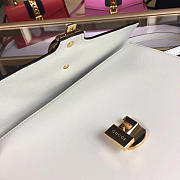 Gucci Sylvie medium top handle bag in White leather 431665 - 3