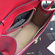 Gucci Sylvie medium top handle bag in Red leather 431665 - 2