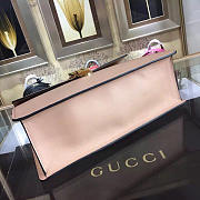 Gucci Sylvie medium top handle bag in Pink leather 431665 - 6