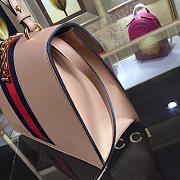 Gucci Sylvie medium top handle bag in Pink leather 431665 - 5