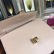 Gucci Sylvie medium top handle bag in Pink leather 431665 - 3