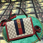 Gucci Sylvie shoulder Red bag leather 421882 - 3