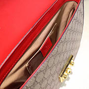 Gucci Padlock Leather shoulder bag for Women Rose Red - 5
