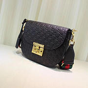 Gucci Padlock Leather shoulder bag for Women in Black - 3