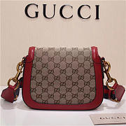 Gucci Original Canvas Calfskin Shoulder Bag Red 384821 - 4