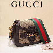 Gucci Original Canvas Calfskin Shoulder Bag Coffee 384821 - 3