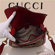 Gucci Original Canvas Calfskin Large Shoulder Bag Red - 2