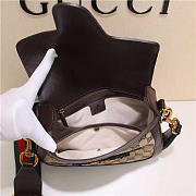 Gucci Original Canvas Calfskin Large Shoulder Bag Coffee - 2