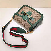 Gucci Original Canvas Calfskin Large Shoulder Bag in Green  - 5