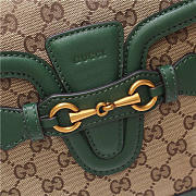 Gucci Original Canvas Calfskin Large Shoulder Bag in Green  - 2