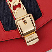 Gucci Sylvie Leather Super Mini Bag Red 484646 - 3