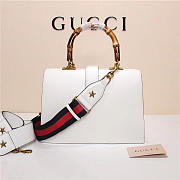 Gucci Women's Dionysus Leather Top Handle Bag 421999 White - 3