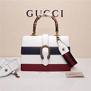 Gucci Women's Dionysus Leather Top Handle Bag 421999 White - 6