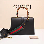 Gucci Women's Dionysus Leather Top Handle Bag 421999 Black - 5