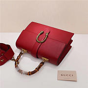 Gucci Women's Dionysus Leather Top Handle Bag 421999 Red - 4